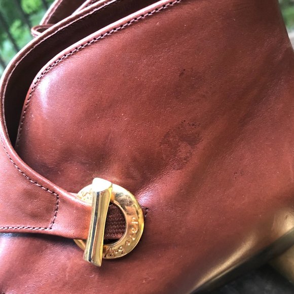 VINTAGE ETIENNE AIGNER BROWN MONK STRAP ANKLE BOOTS SZ 7.5 - Picture 3 of 16